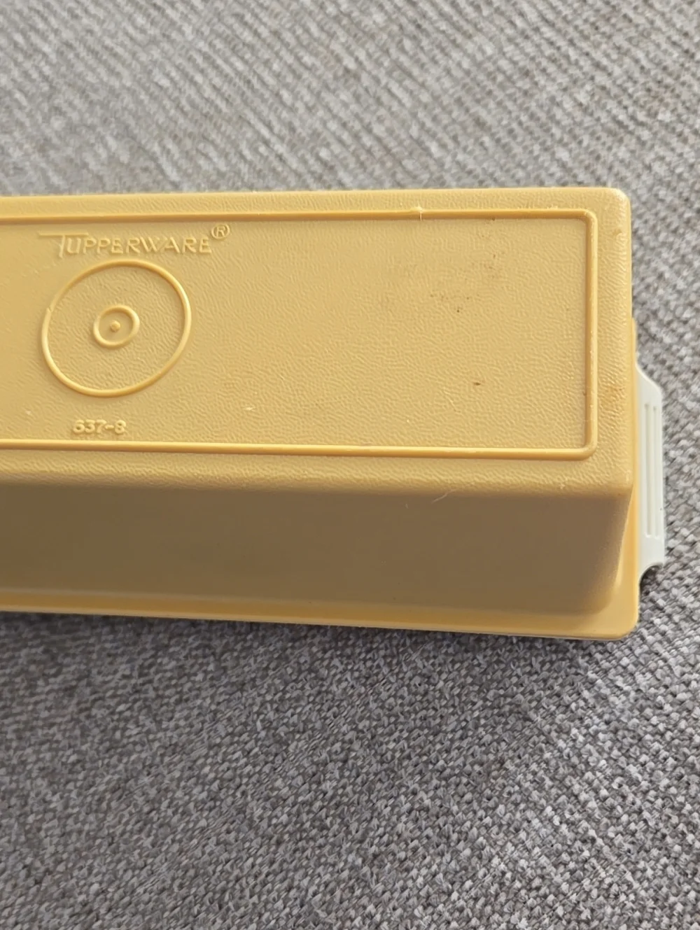 Vintage Tupperware Single-Stick Butter Dish from 1970s Top Bottom 2 Piece Vtg